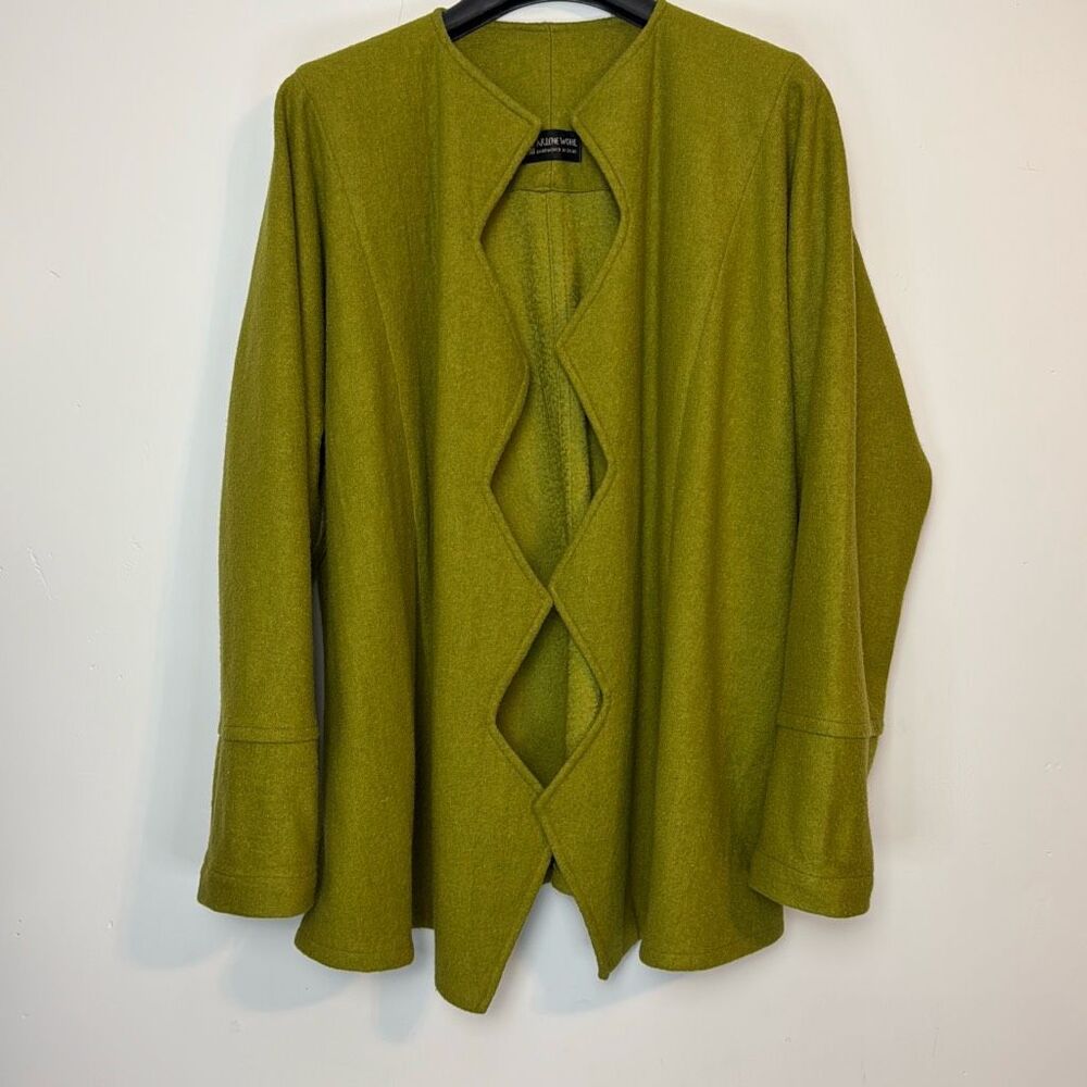 Arlene Wohl Handwoven Designs Boiled Wool Oversized Jacket OS
